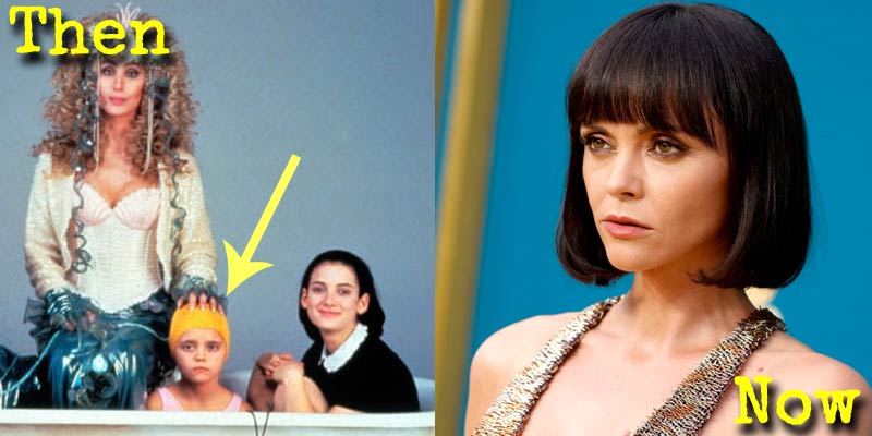 Christina Ricci then and now