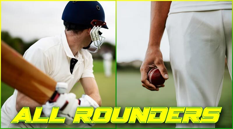 Top all rounders for Fantasy Cricket